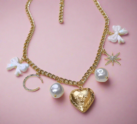 Gold Charm Necklace - Anti-Tarnish