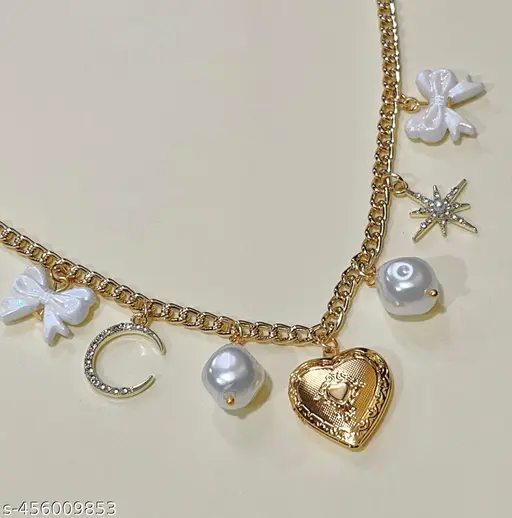 Gold Charm Necklace - Anti-Tarnish