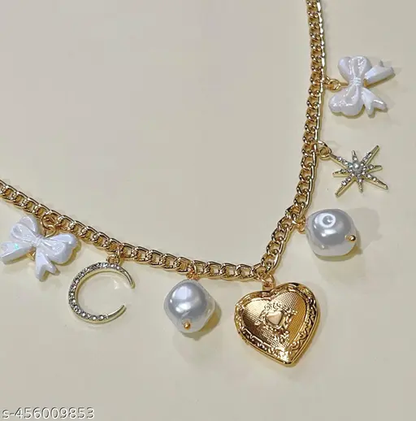 Gold Charm Necklace - Anti-Tarnish