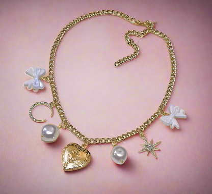 Gold Charm Necklace - Anti-Tarnish